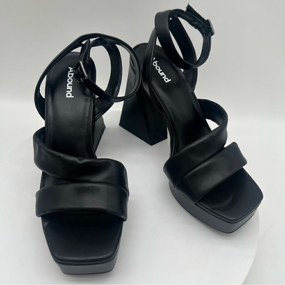 ABOUND Women's Tracy Platform Sandal Black Size 8